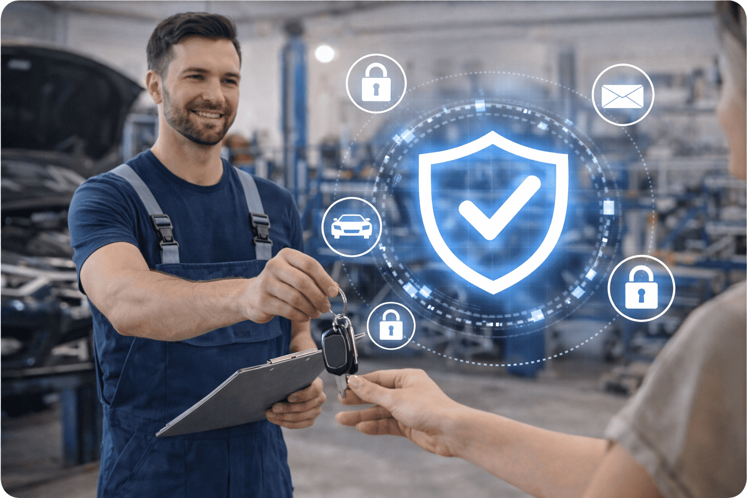 Gestión legal de datos en talleres de vehículos